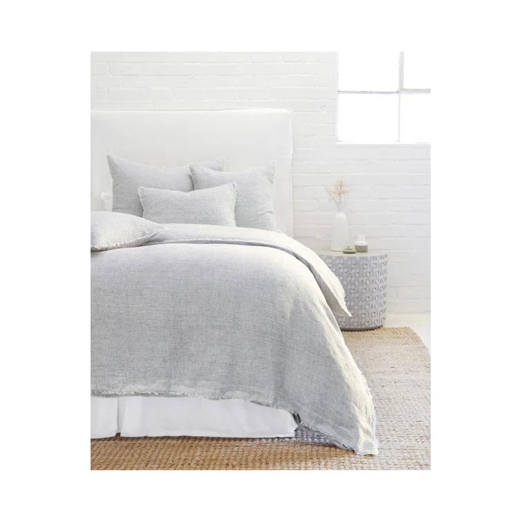 Logan Linen Duvet by Pom Pom at Home - Navy / King