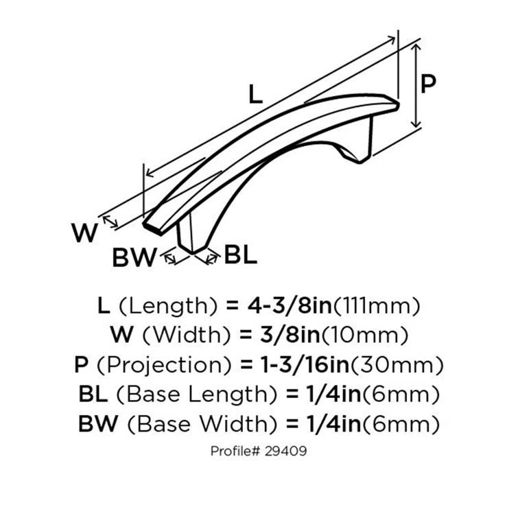Essential'Z 3" Center to Center Arch Pull