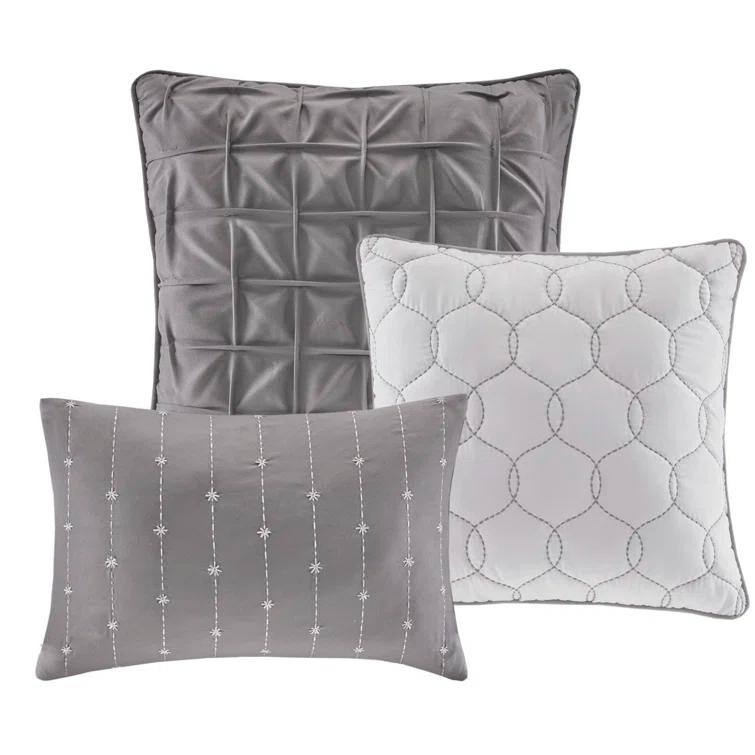 Madison Park Walter 7 Piece Printed Weave Seersucker Comforter Set