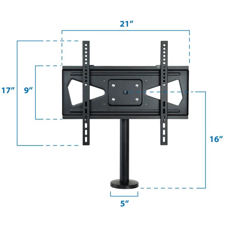 Mount-it Mount-It! Bolt Down TV Stand | Heavy Duty Swivel Table Top Desktop Mount For  32" - 55" VESA TVs