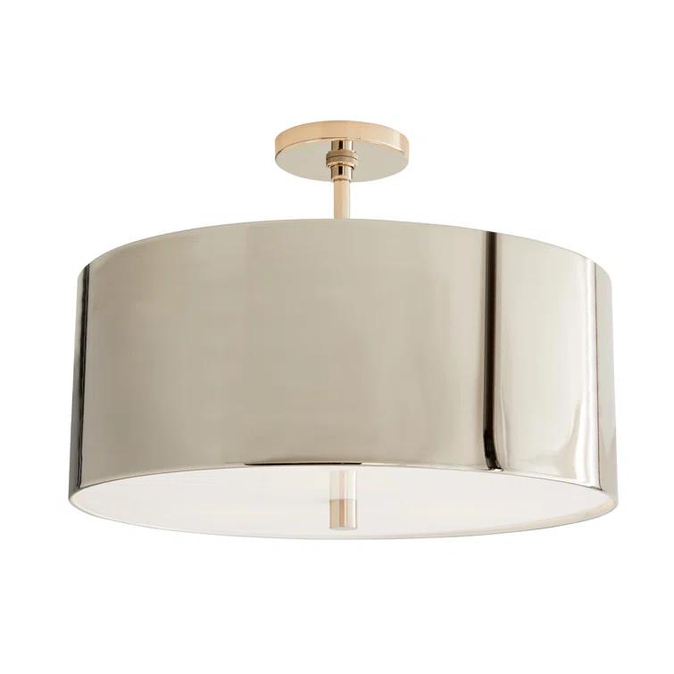 Tarbell Semi-Flush Mount Light by Arteriors - Polished Nickel