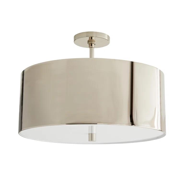 Tarbell Semi-Flush Mount Light by Arteriors - Polished Nickel