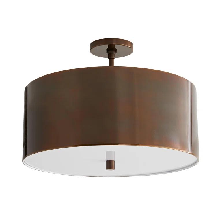 Tarbell Semi-Flush Mount Light by Arteriors - Bronze