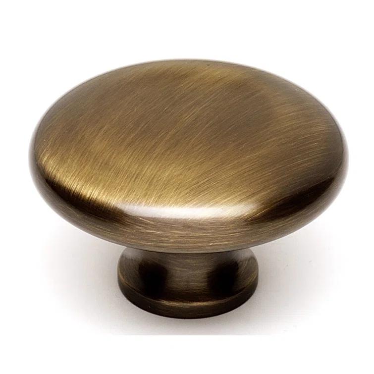 Antique English Rectangular Traditional Cabinet Knob with Mounting Hardware