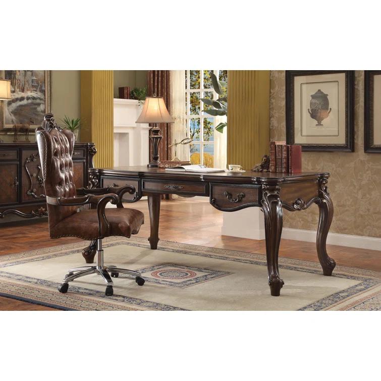 Heartley Metal Base Executive Desk