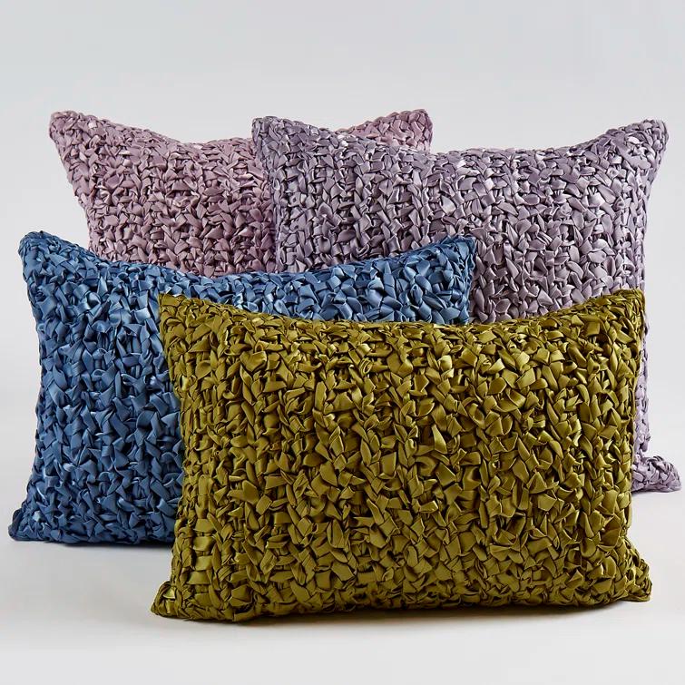 Ribbon Knit Throw Pillow
