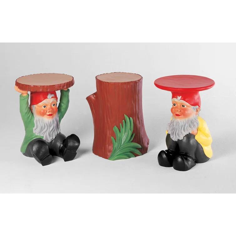 Gnomes Plastic Accent Stool