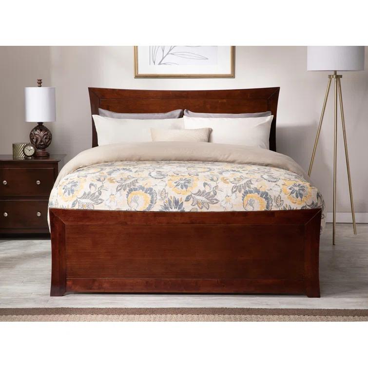 AFI Furnishings Metro Low Profile Solid Wood Platform Bed with Matching Footboard