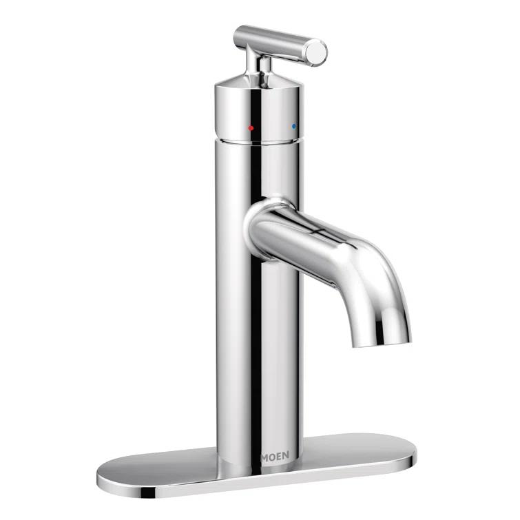 Gibson Single Hole Bathroom Faucet with Drain Assembly