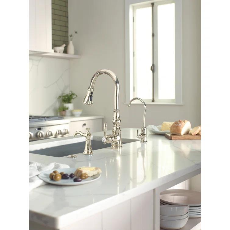 Moen Weymouth One-Handle Pull Down Single Handle Kitchen Faucet with Power Boost