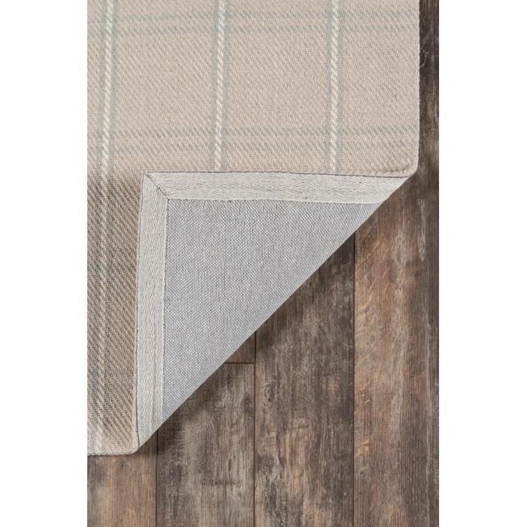 Dover Flatweave Wool Beige Area Rug