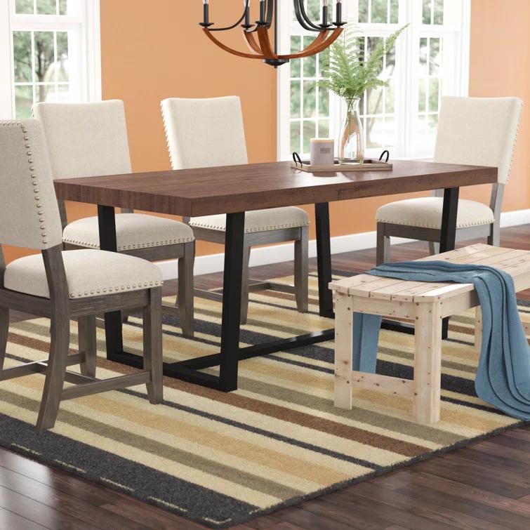 Amarapal Pine Solid Wood Dining Table