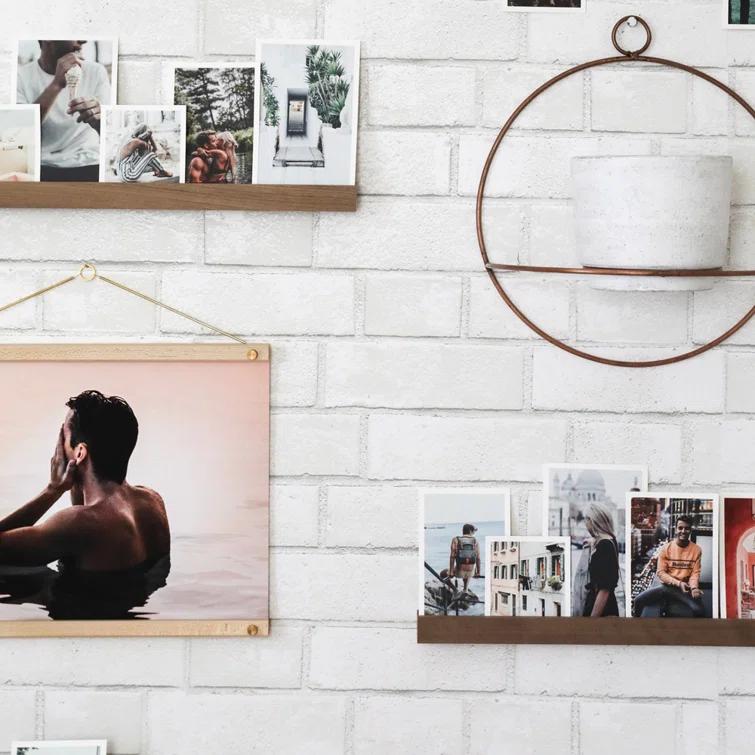 Tempaper Textured Faux Brick White Peel and Stick Wallpaper, 20.5" x 16.5'