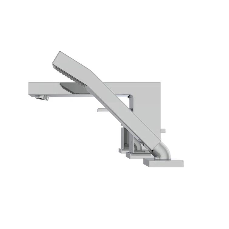 Quadrato Deck Tub Filler with Diverter