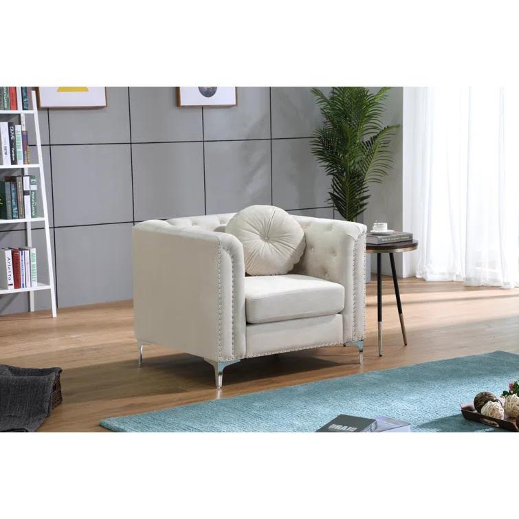 Soho Velvet Chesterfield Chair
