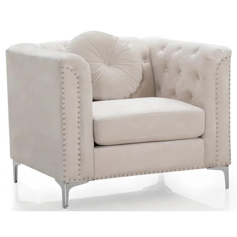 Soho Velvet Chesterfield Chair