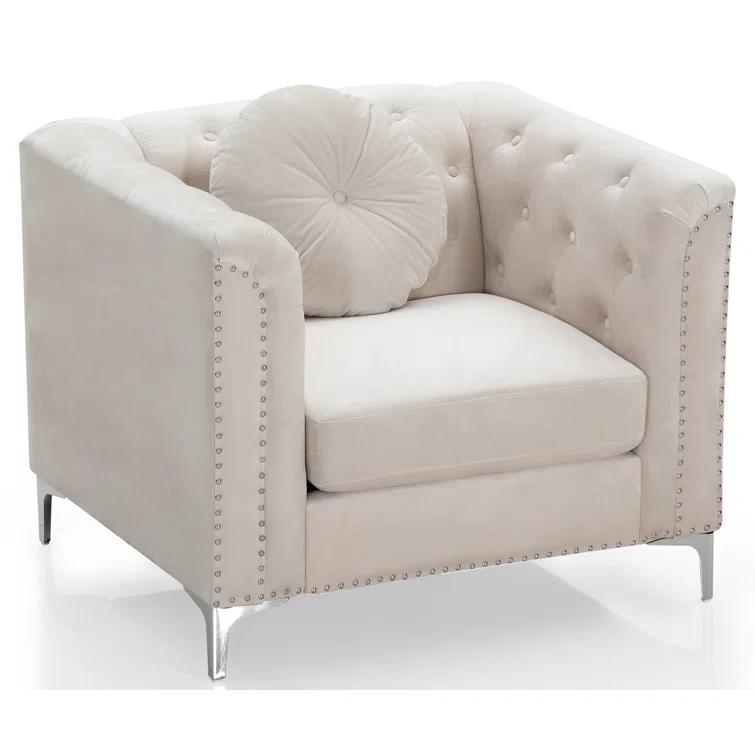 Soho Velvet Chesterfield Chair