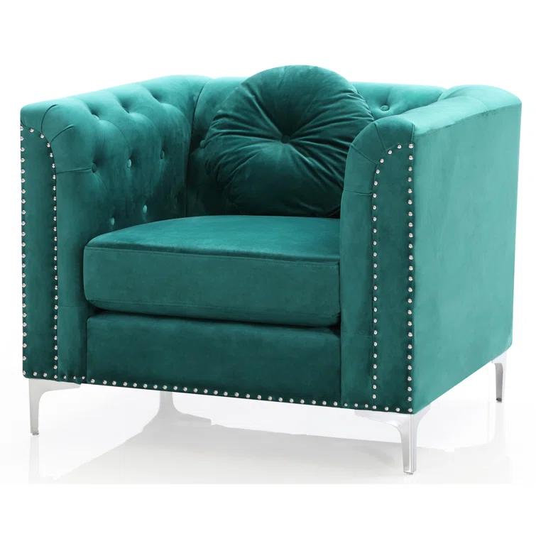 Soho Velvet Chesterfield Chair
