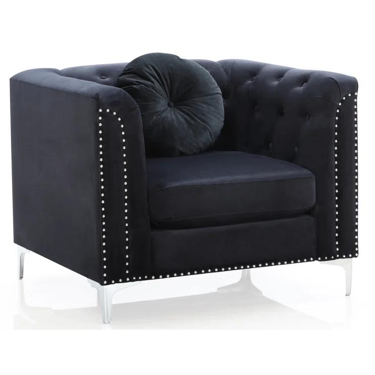 Locker Velvet Armchair