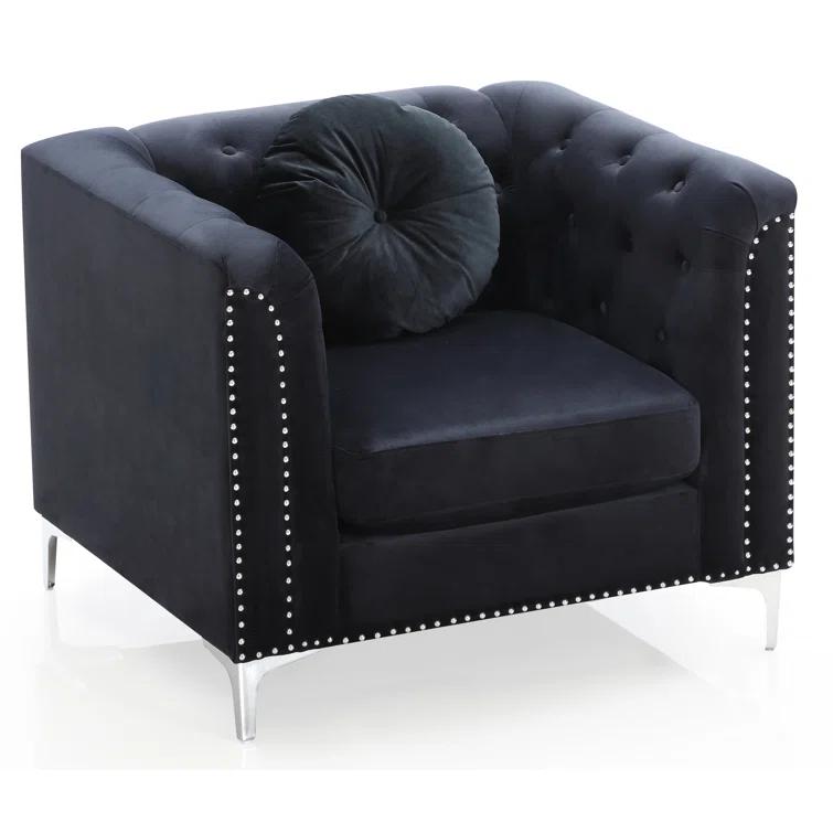 Locker Velvet Armchair