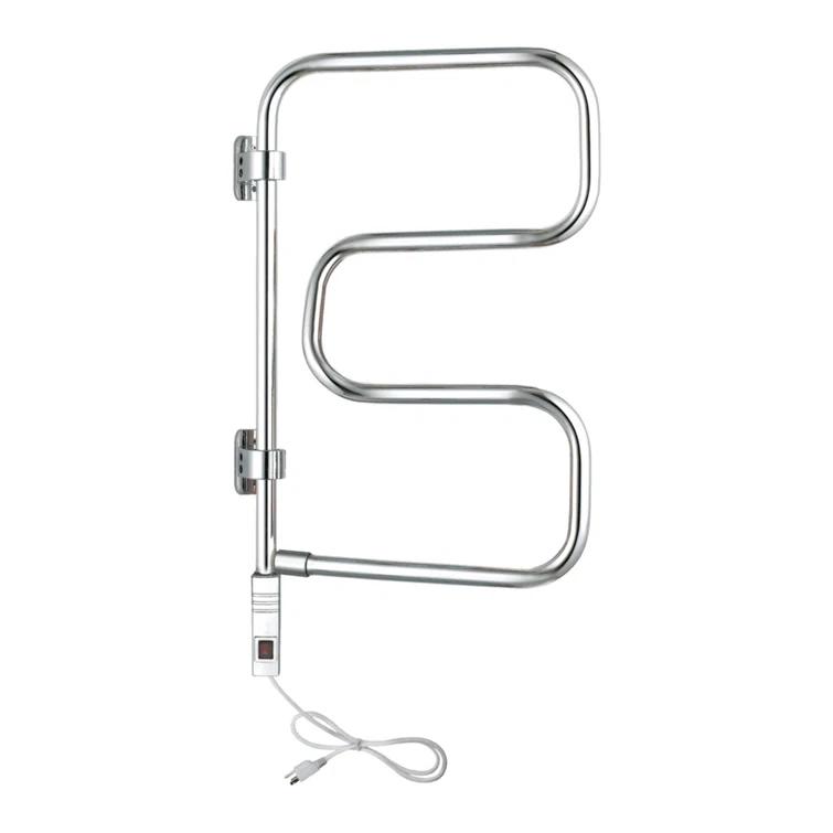 WarmlyYours TW-E4PCP Elements Towel Warmer, Polished Chrome, Plug-in, 4 Bars