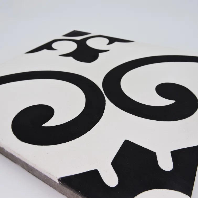 Moroccan Mosaic Orika 8" x 8" Cement Patterned Wall & Floor Tile