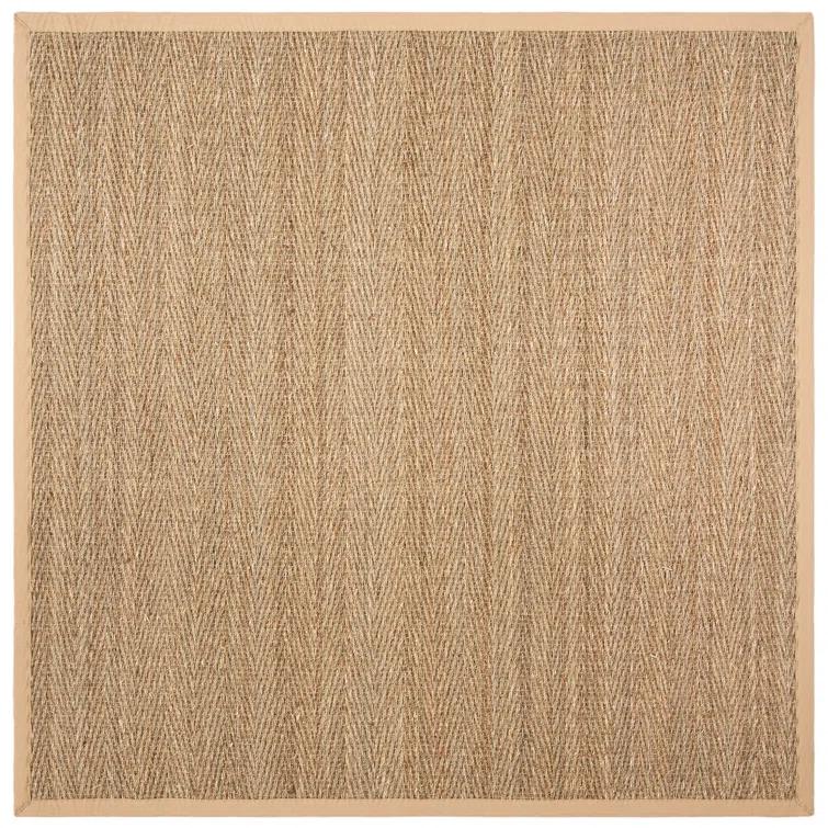Natural Fiber Seagrass Solid Color Rug
