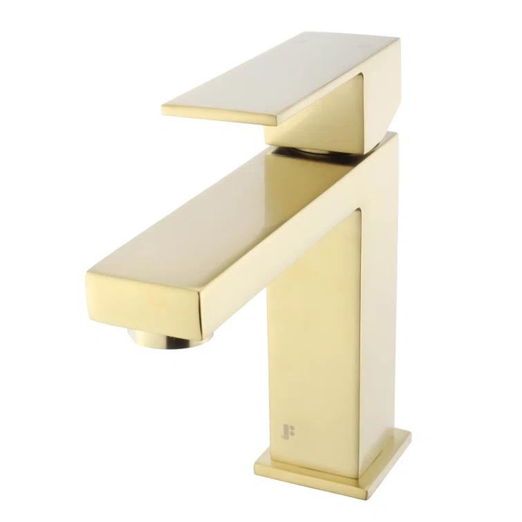 Single Hole Bathroom Faucet with Pop-up Drain and Strainer Basket