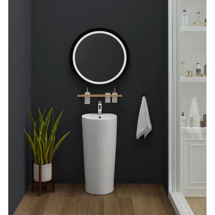 Monaco Circular Basin Pedestal Sink