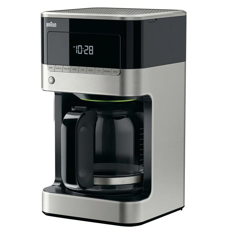 Braun BrewSense 12-Cup Drip Coffee Maker with Brew Strength Selector and Glass Carafe