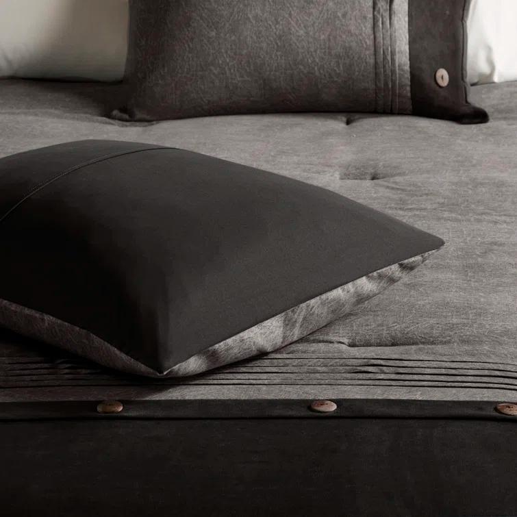 Madison Park Boone 7 Piece Faux Suede Comforter Set