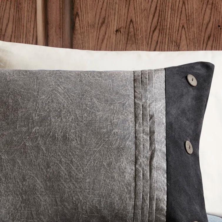 Madison Park Boone 7 Piece Faux Suede Comforter Set