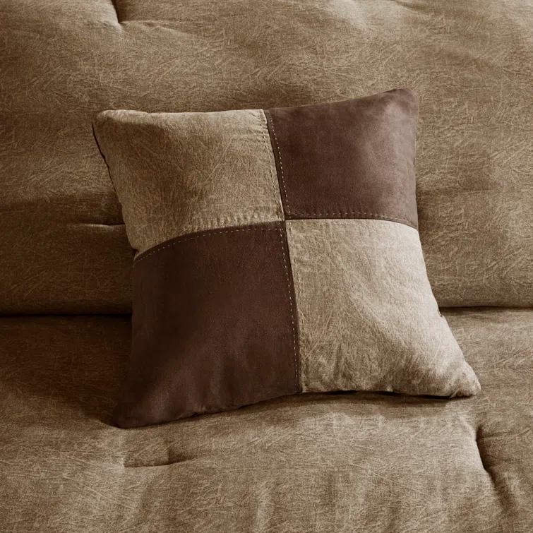 Madison Park Boone 7 Piece Faux Suede Comforter Set