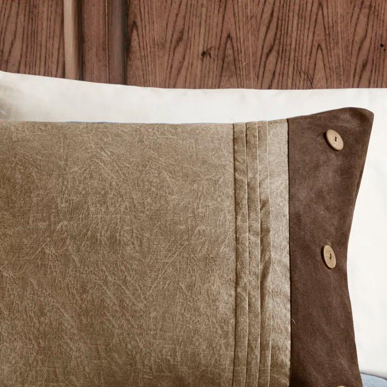 Madison Park Boone 7 Piece Faux Suede Comforter Set