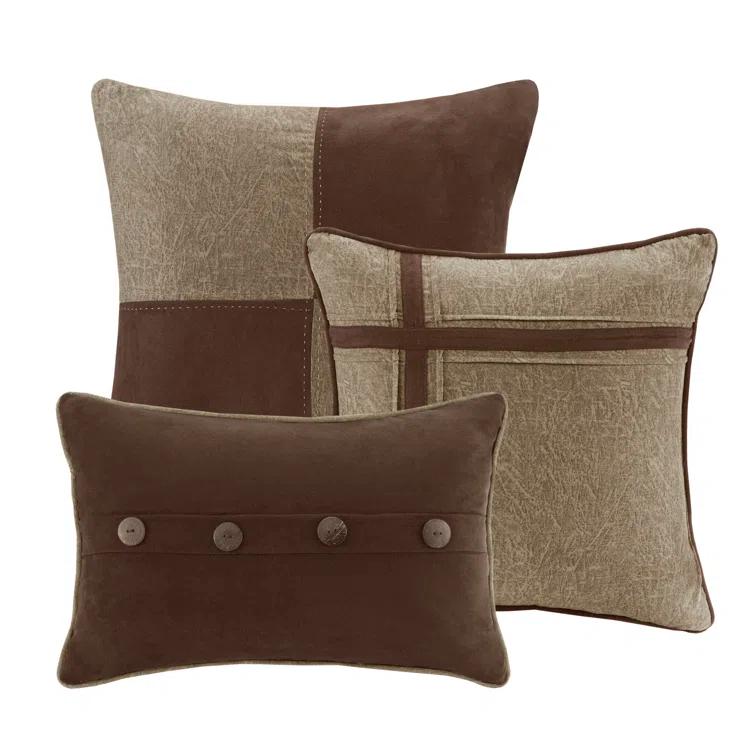 Madison Park Boone 7 Piece Faux Suede Comforter Set