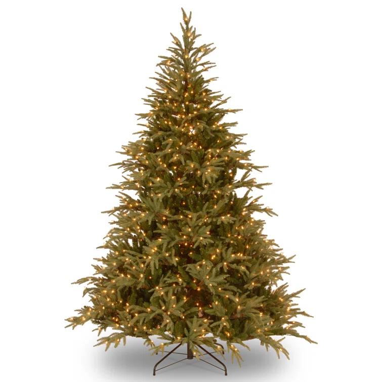 6.5' Prelit LED Medium Jersey Fraser Fir Artificial Christmas Tree Dual Color Lights - National Tree Company