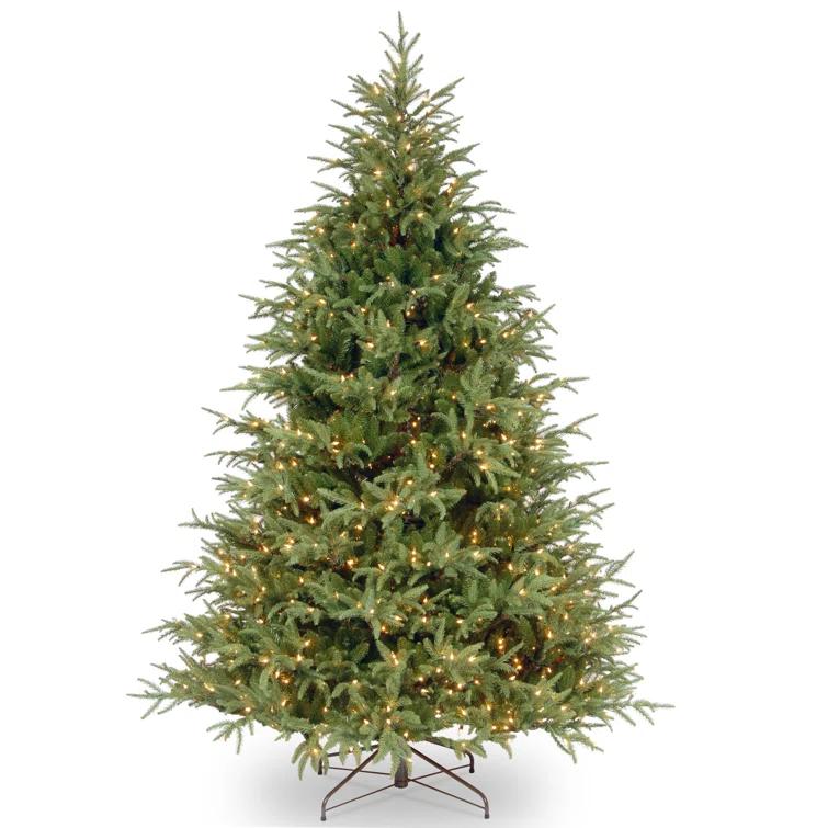 6.5' Prelit LED Medium Jersey Fraser Fir Artificial Christmas Tree Dual Color Lights - National Tree Company