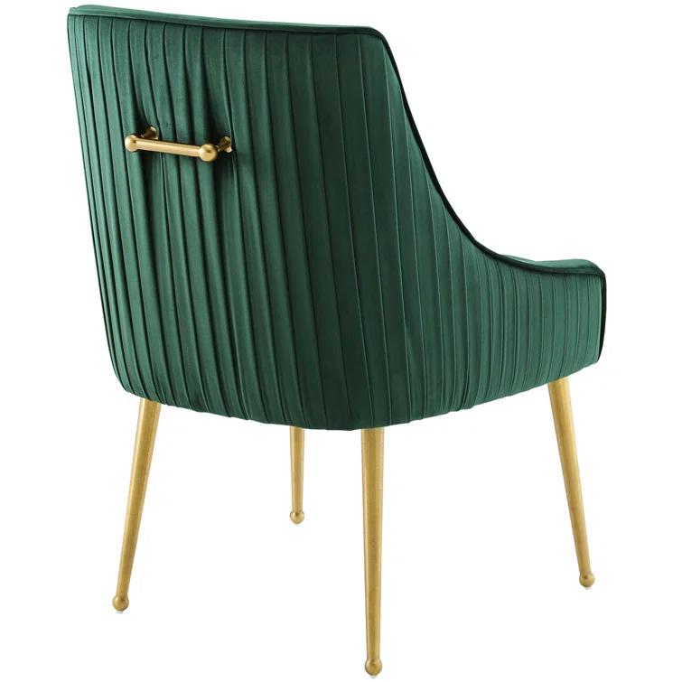 Discern Pleated Back Upholstered Performance Velvet Dining Chair by Modway
