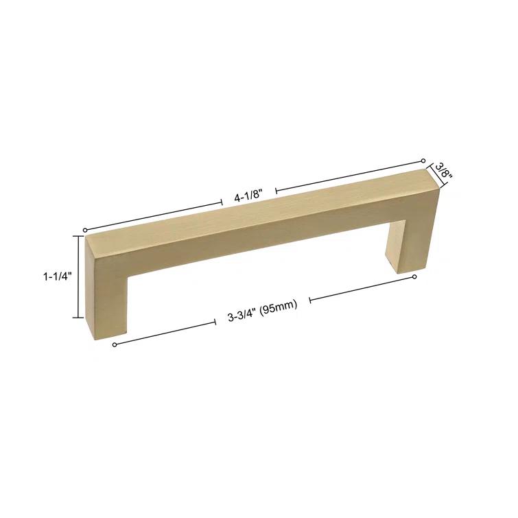 Kingston Collection Solid Square Bar Pull