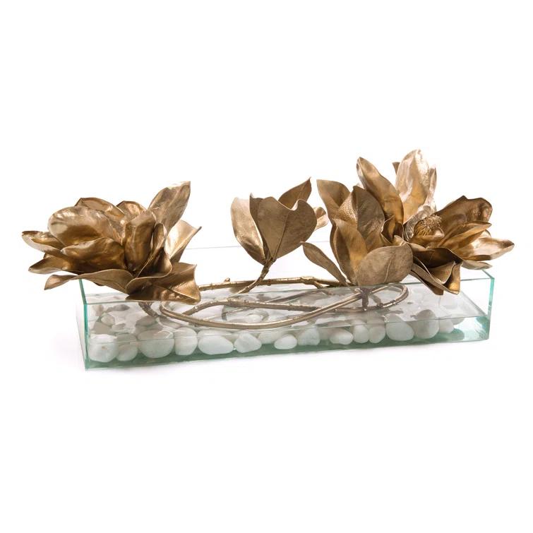 John-Richard 10'' Faux Flowering Branch in Glass Jar