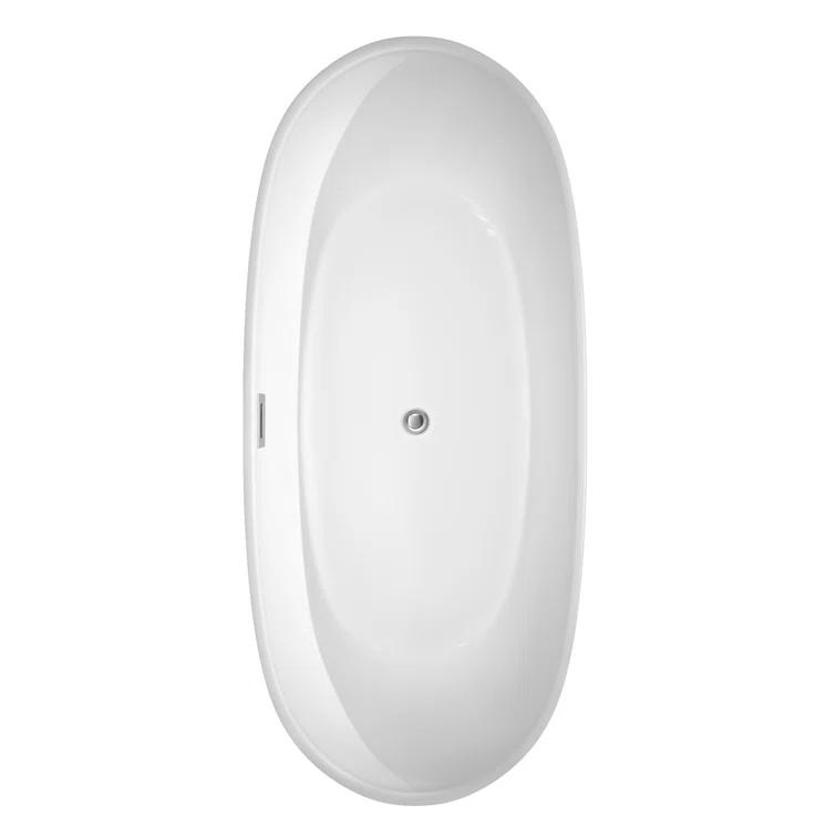 Rebecca 70'' x 32'' Freestanding Soaking Acrylic Bathtub
