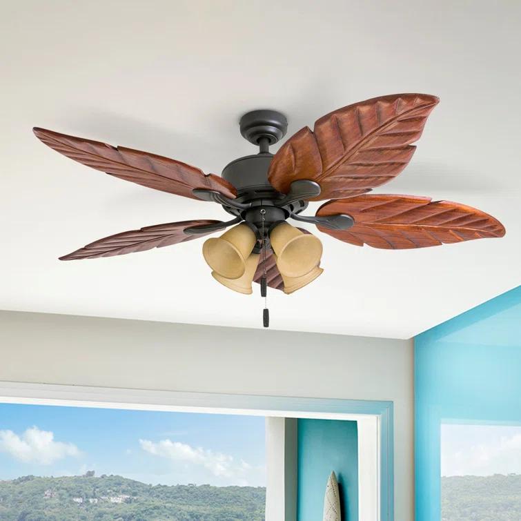 Honeywell 52" Royal Palm Tropical 5 Blade Ceiling Fan