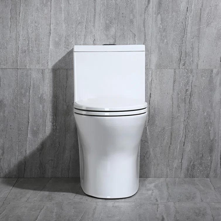 1.28 GPF Space Saving Round Compact One-Piece Toilet (Seat Included)