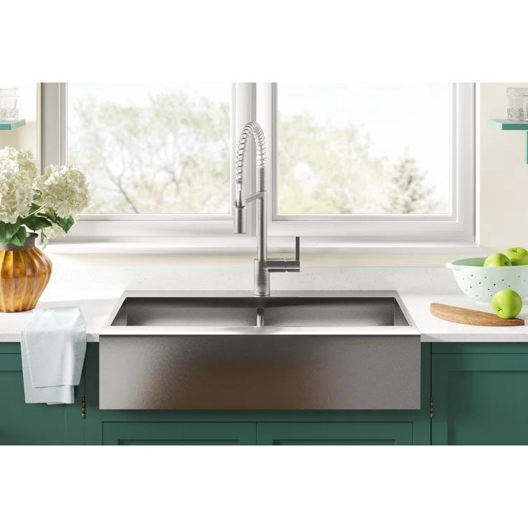 Moen Align MotionSense Wave Single Handle Spring Pulldown Kitchen Faucet with Power Clean Technology