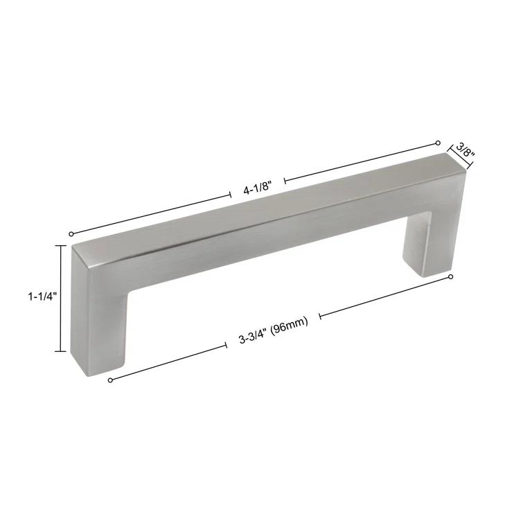 Kingston Collection Solid Square Bar Pull