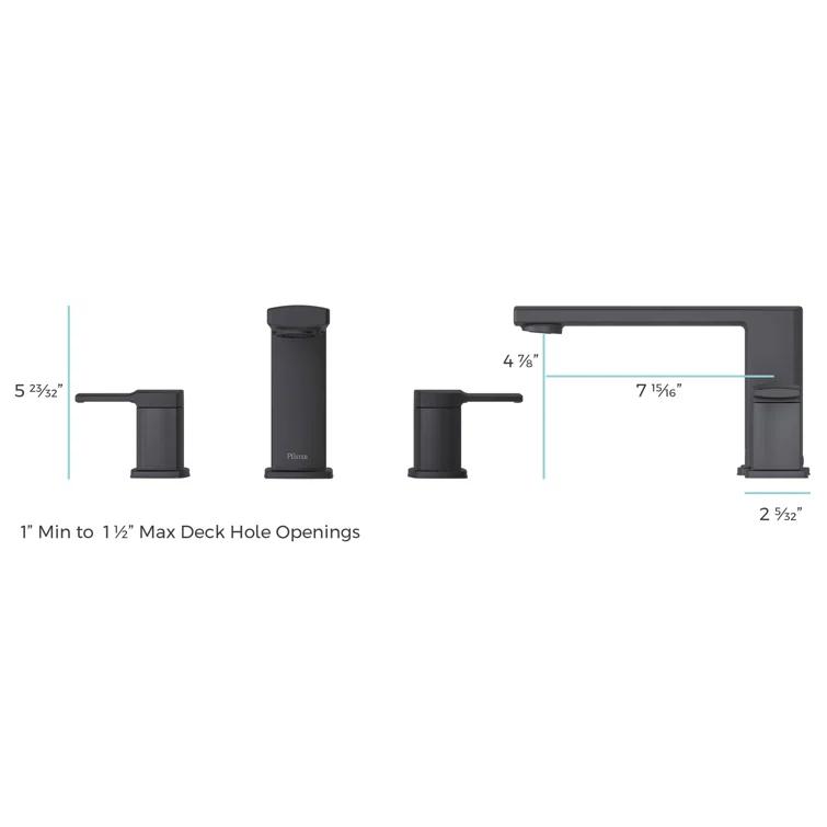 Pfister RT6-5DAB Deckard Double Handle Deck Mounted Roman Tub Faucet Trim