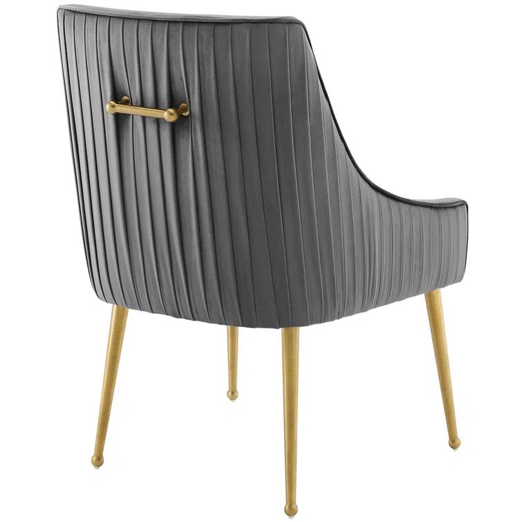 Discern Pleated Back Upholstered Performance Velvet Dining Chair by Modway