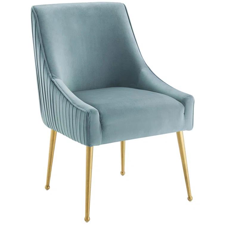 Discern Pleated Back Upholstered Performance Velvet Dining Chair by Modway