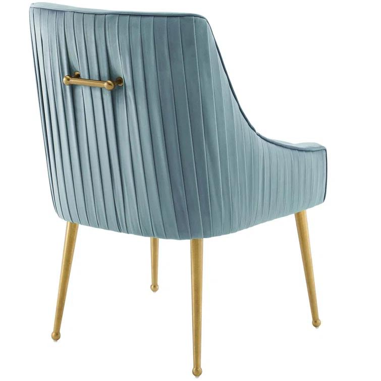 Discern Pleated Back Upholstered Performance Velvet Dining Chair by Modway