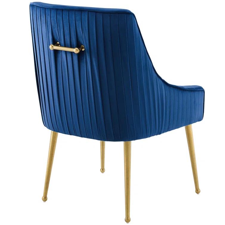 Discern Pleated Back Upholstered Performance Velvet Dining Chair by Modway